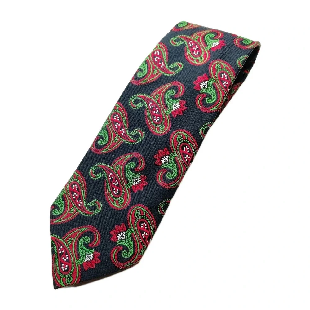 J Z Richards Tie Paisley Pattern Gallery Collection Multicolor All Silk 59 x 3⅝